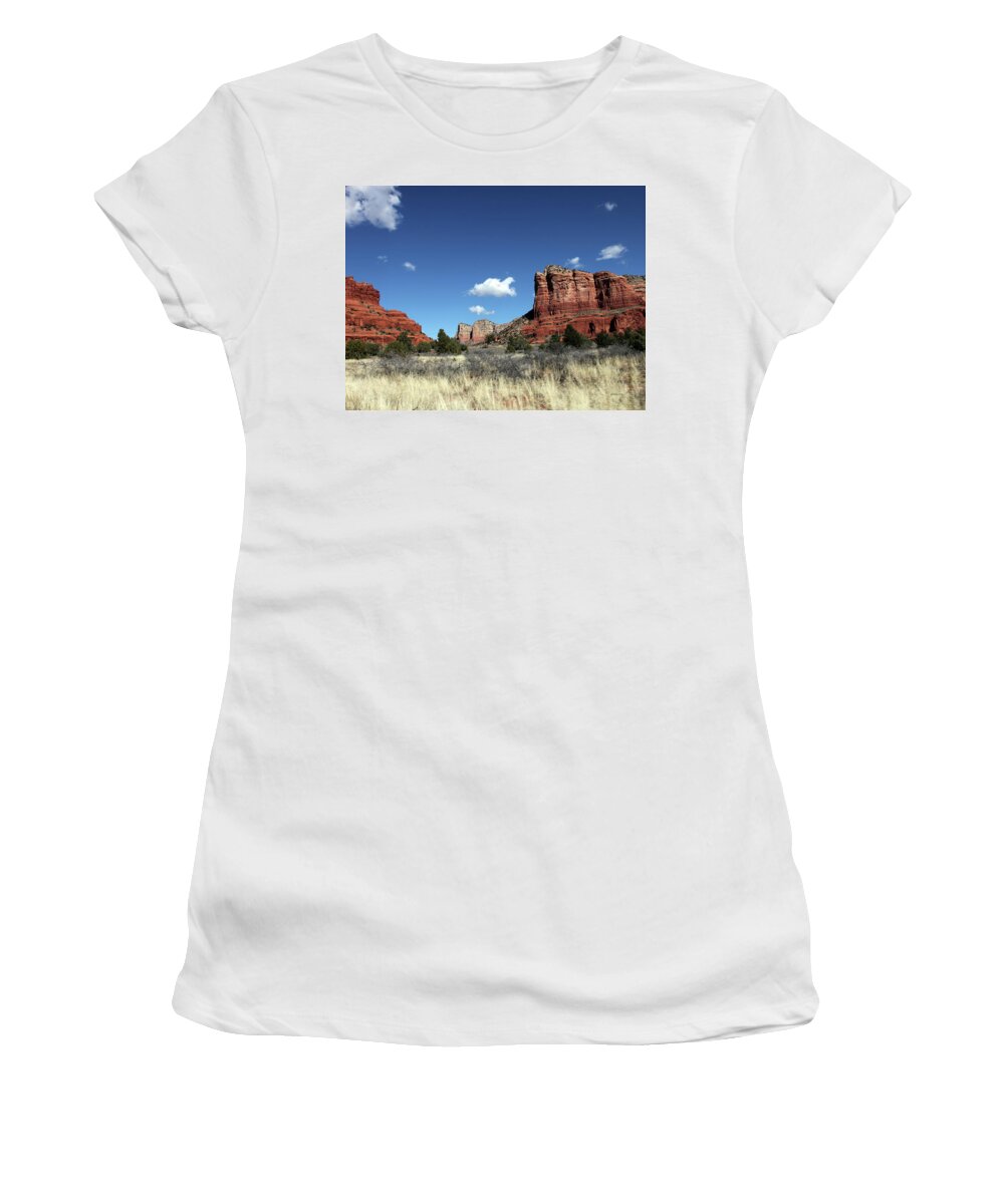 Desert Women's T-Shirt featuring the photograph Sedona Desert by Gary Gunderson