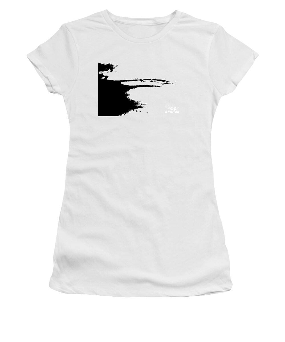 Abstract Women's T-Shirt featuring the digital art Sense of Leaving by Fei A