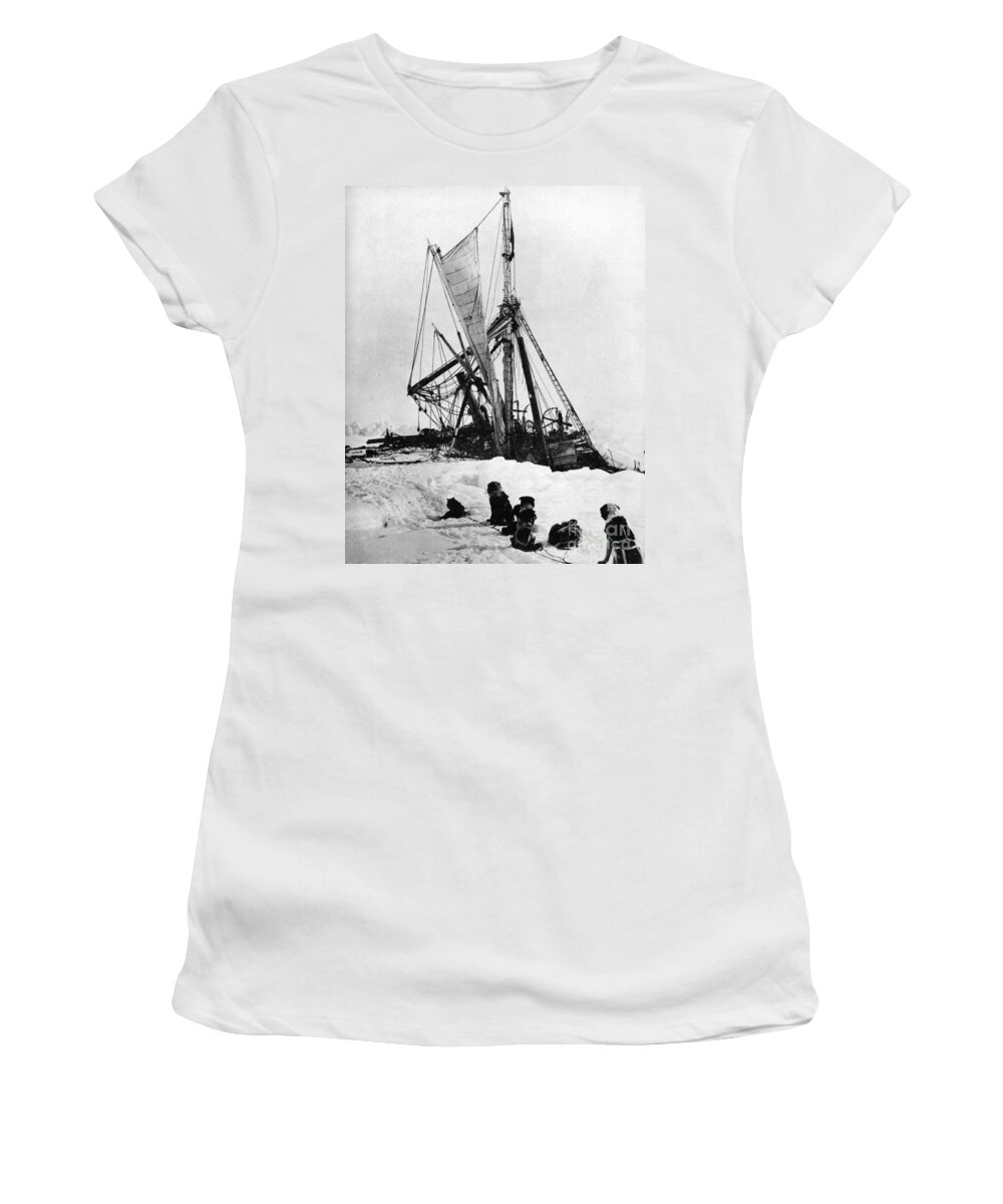 1915 Women's T-Shirt featuring the photograph Shackletons Endurance by Granger