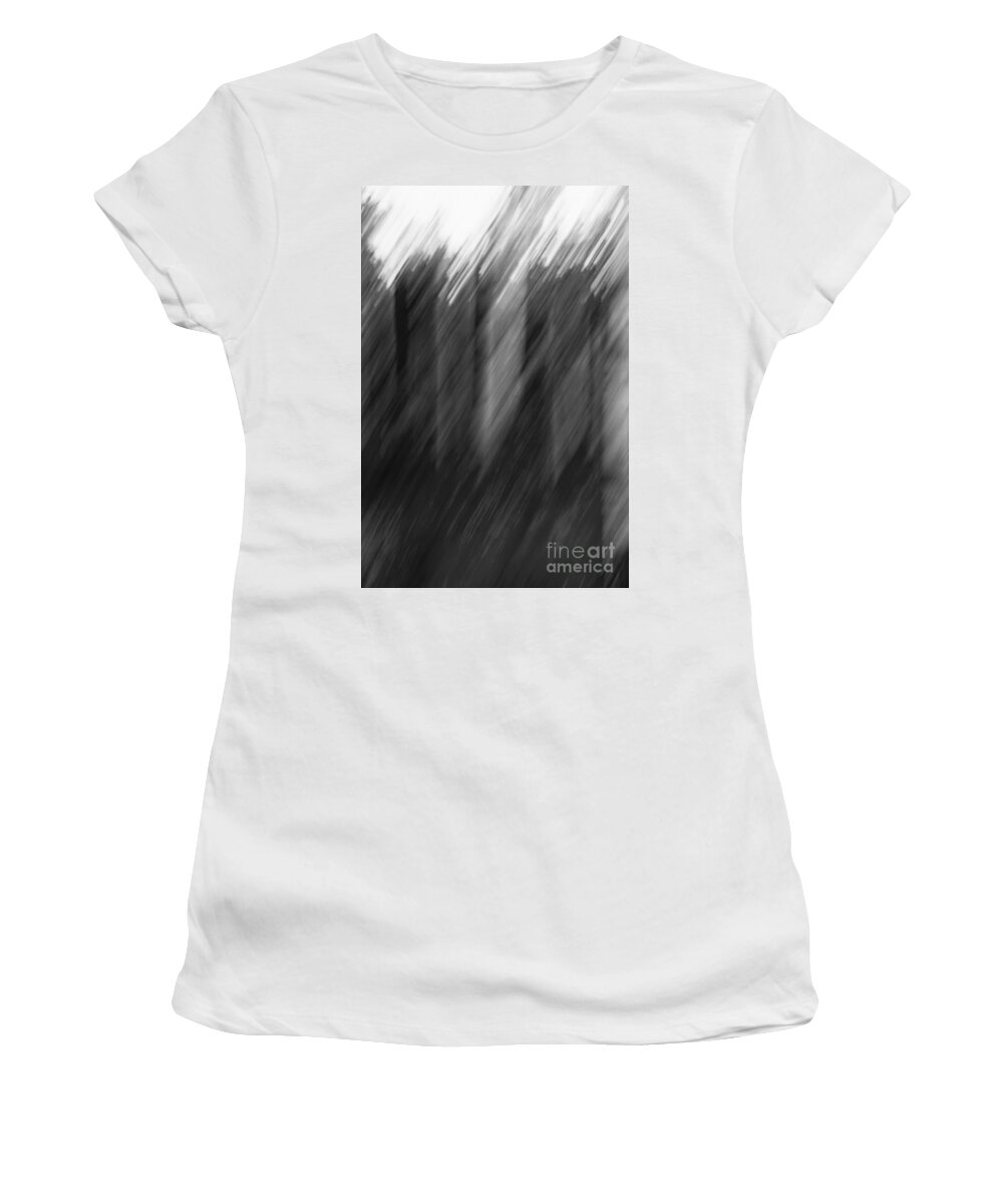 Abstract Women's T-Shirt featuring the photograph Shades of Black and White by Margie Hurwich