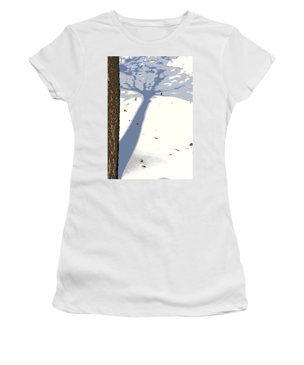 Shadow Women's T-Shirt featuring the photograph Shadow by Julie Lueders 