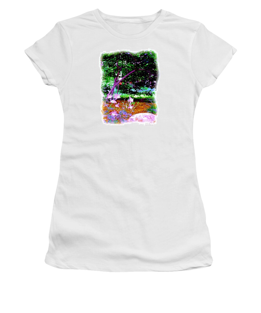 Fine Art Women's T-Shirt featuring the painting Sitting in the Shade by Patricia Griffin Brett