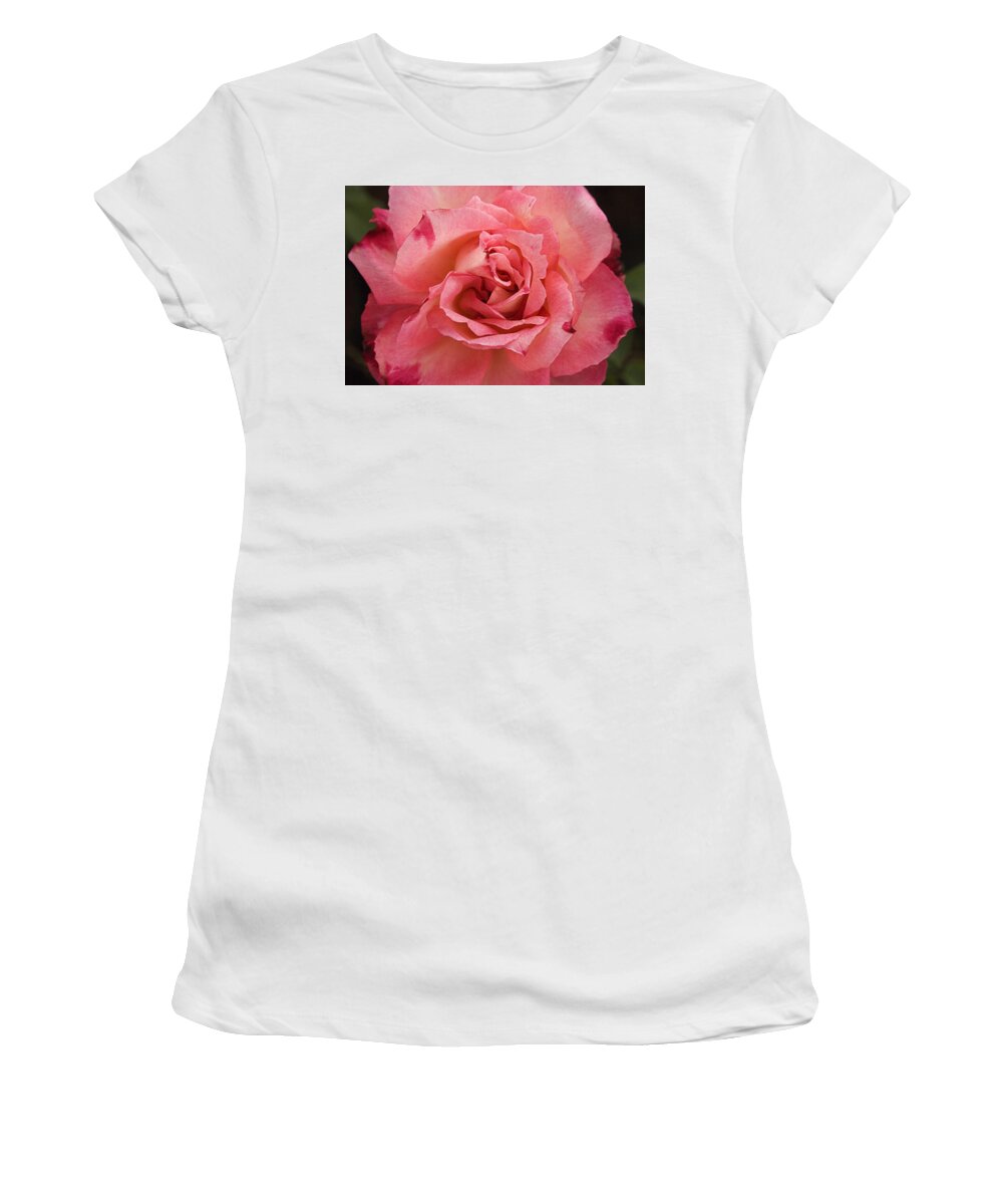 Pink Women's T-Shirt featuring the photograph SKC 4942 Pink Harmony by Sunil Kapadia