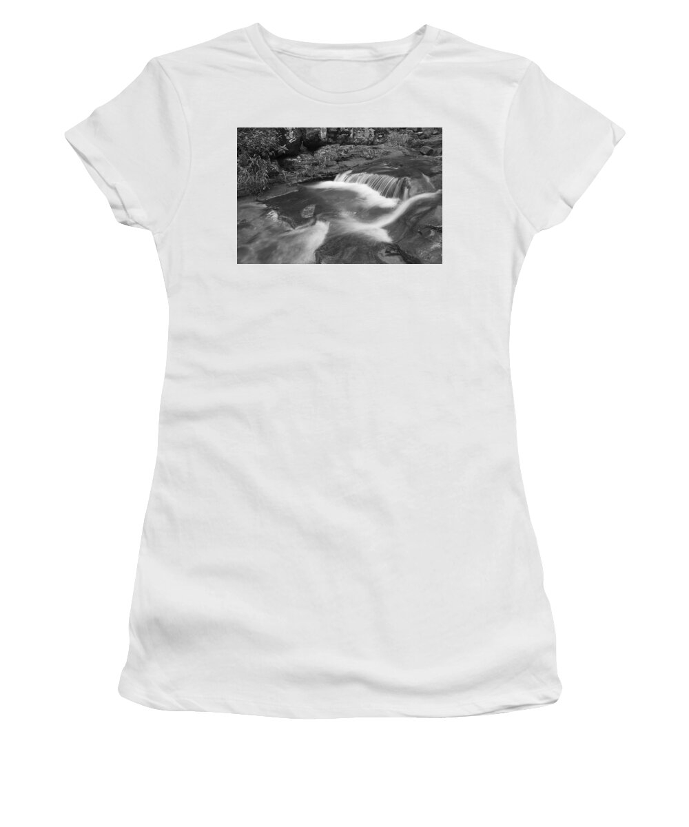 Sooth Women's T-Shirt featuring the photograph SKN 4299 The Soothing Flow by Sunil Kapadia