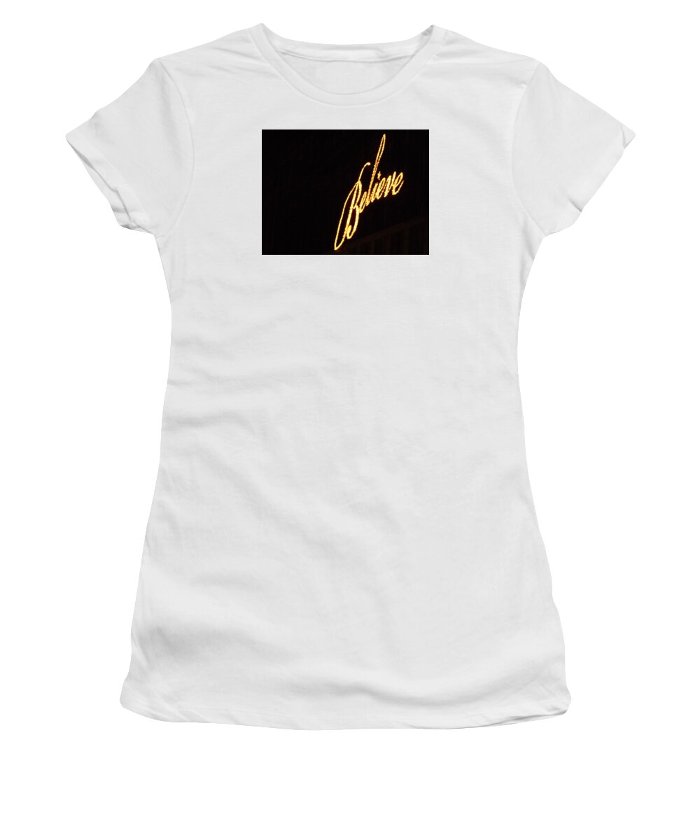 Believe Women's T-Shirt featuring the photograph Skysperation by Natalie Claire Bradley