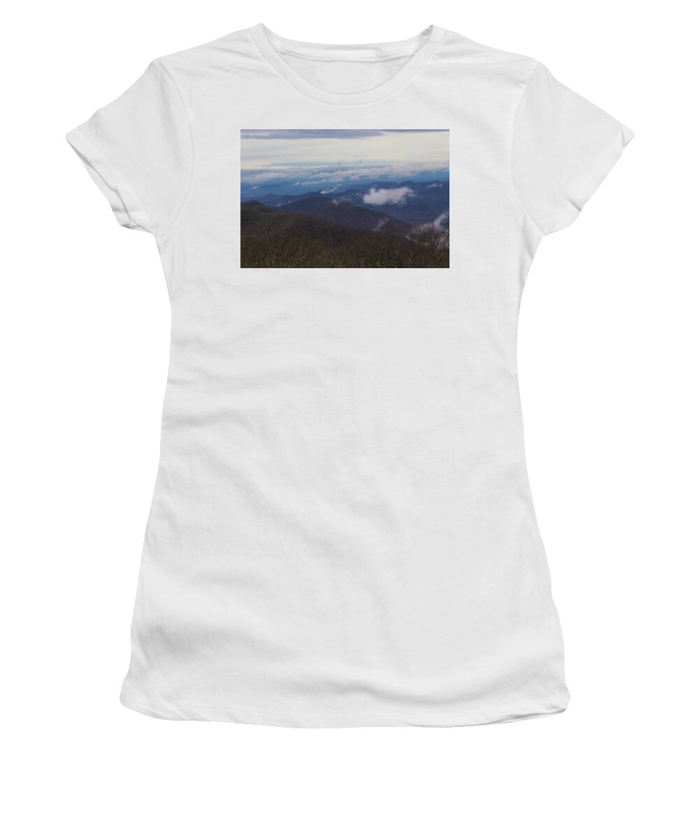 Landscape Women's T-Shirt featuring the photograph Smokey Mountains 5 by Lindsey Weimer