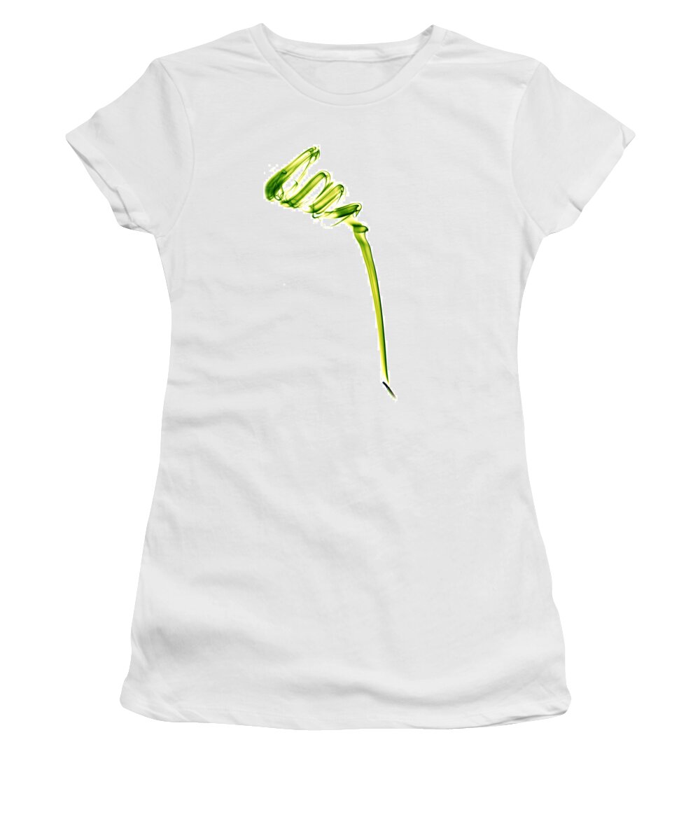 Smoke Women's T-Shirt featuring the photograph Smoke Spiral - Green by Nick Bywater