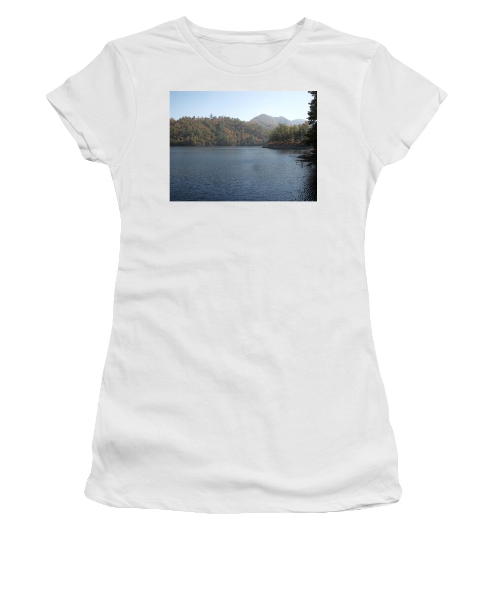 Smoky Mountains Women's T-Shirt featuring the photograph Smokies 14 by Val Oconnor