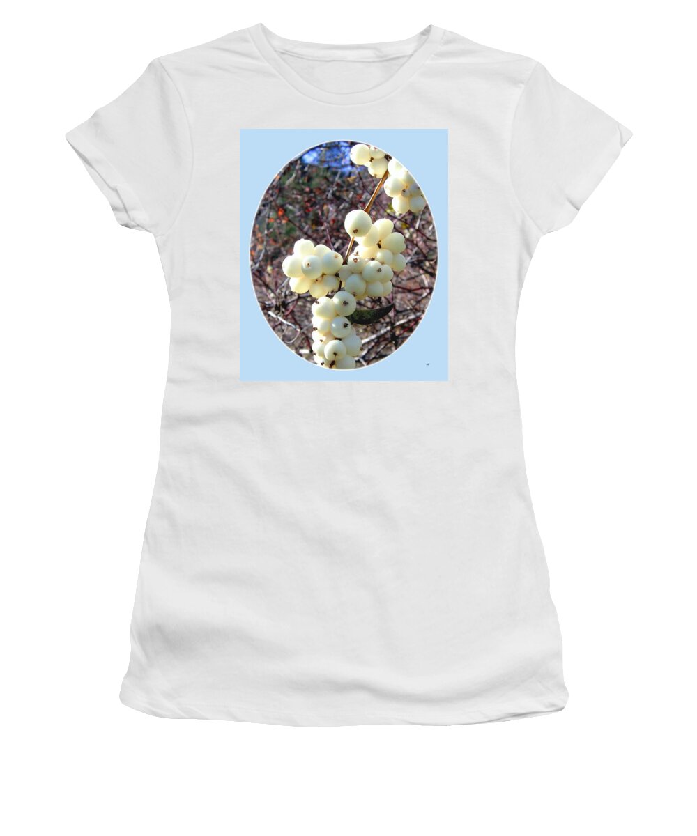 #snowberrycluster Women's T-Shirt featuring the photograph Snowberry Cluster by Will Borden