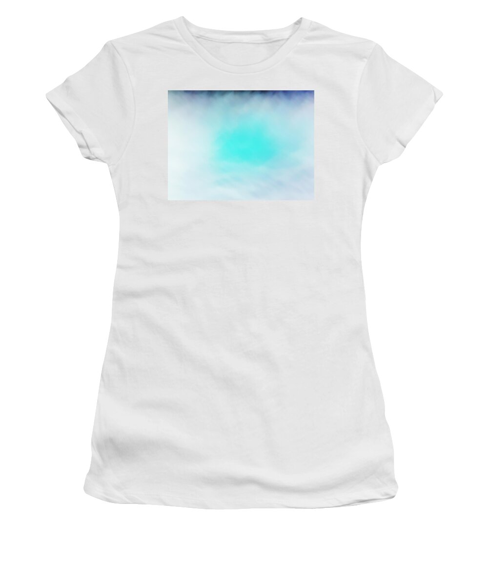 Soft Women's T-Shirt featuring the photograph Soft blues by Max Mullins