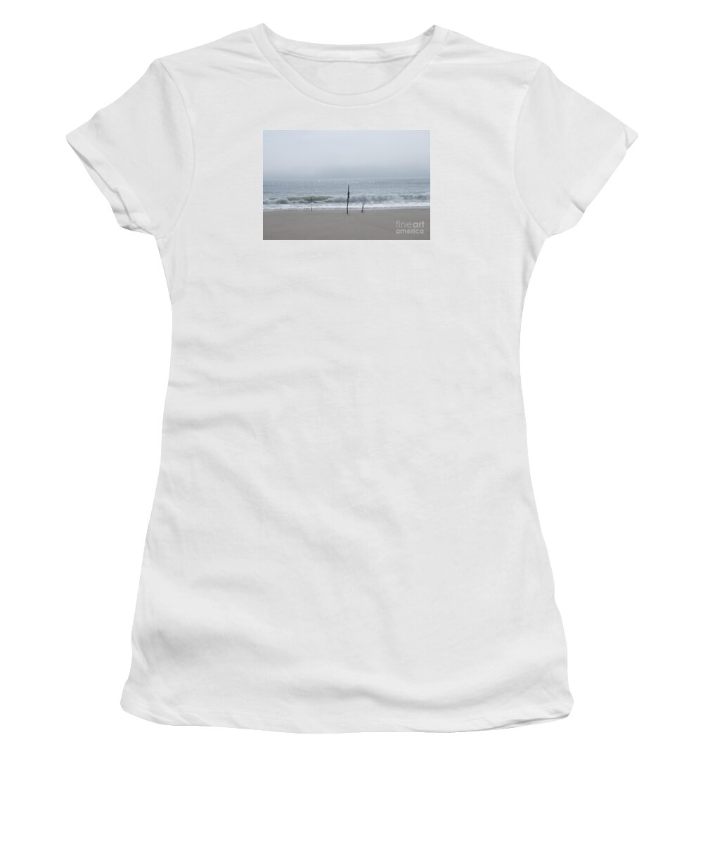 Ocean Women's T-Shirt featuring the photograph Soft Seascape by Deborah A Andreas