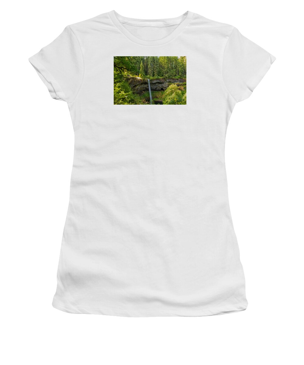 South Falls Women's T-Shirt featuring the photograph South Falls 0417 by Tom Kelly
