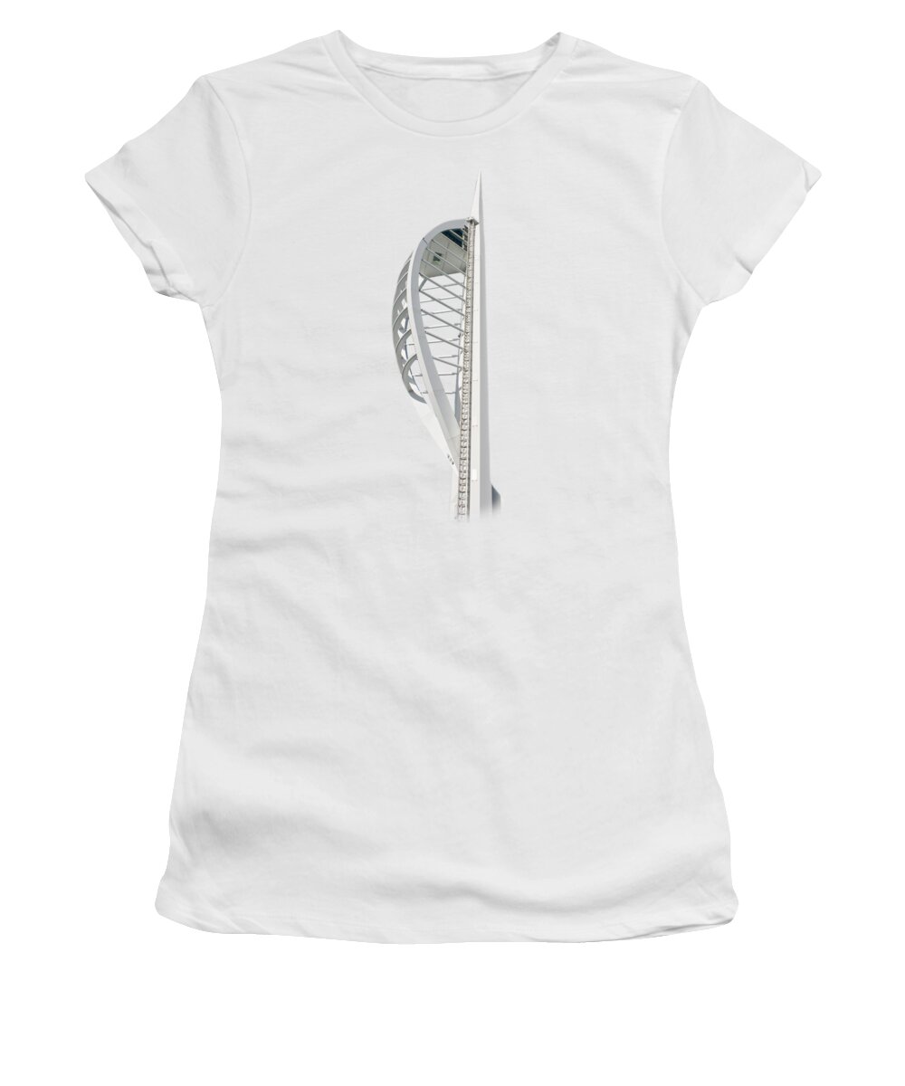 T-shirt Women's T-Shirt featuring the photograph Spinnaker Tower on Transparent background by Terri Waters