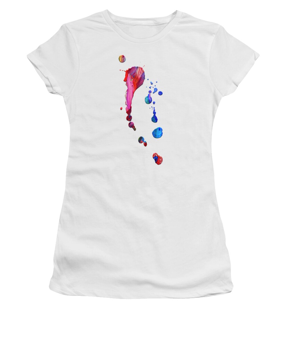 Splat Women's T-Shirt featuring the digital art Splat by Mary Machare