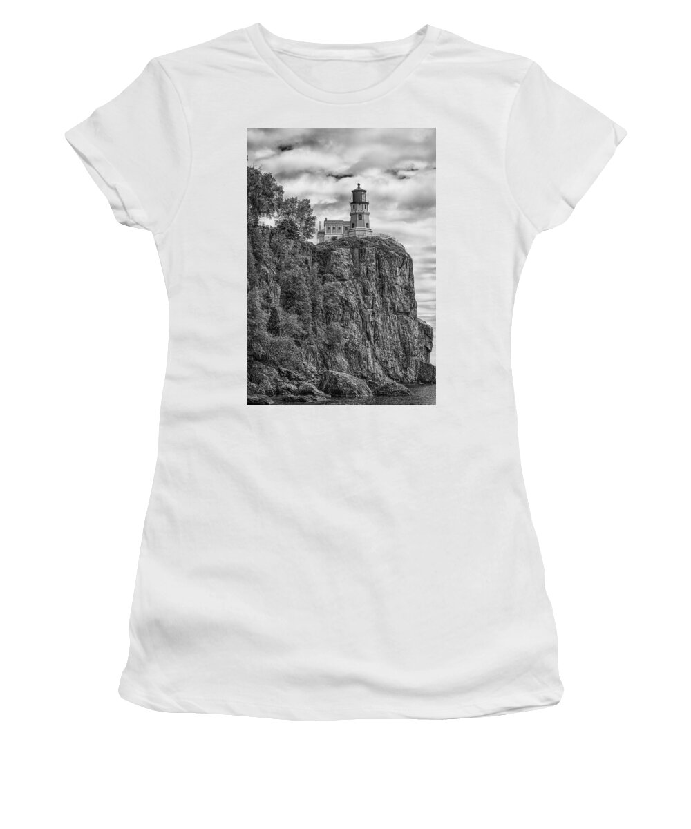 Lighthouse Women's T-Shirt featuring the photograph Split Rock Lighthouse by John Roach