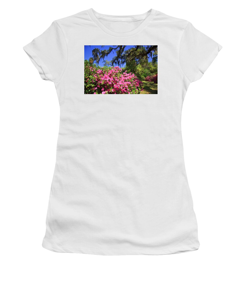 Pink Women's T-Shirt featuring the photograph Spring in the South by Jill Lang