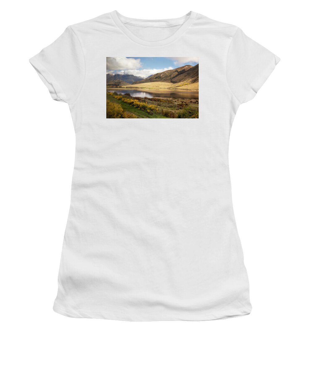 New Zealand Women's T-Shirt featuring the photograph Springtime in New Zealand by Cheryl Strahl
