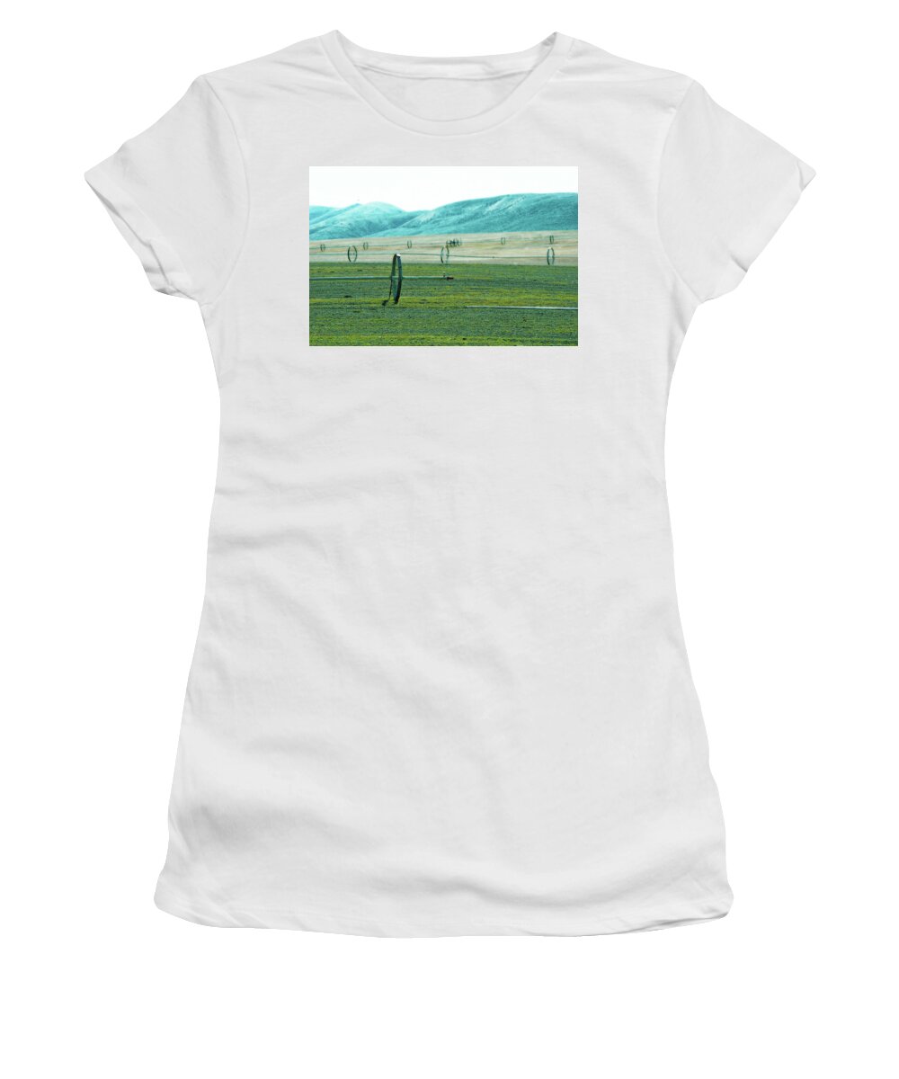 Landscape Women's T-Shirt featuring the photograph Sprinkler - Eastern WA by Brian O'Kelly