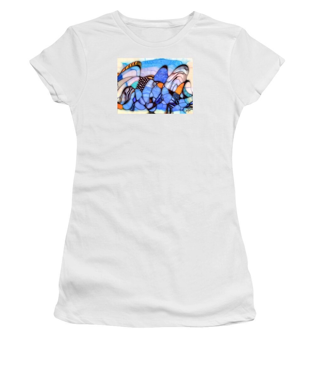 Storm Women's T-Shirt featuring the digital art Squall by Lynellen Nielsen