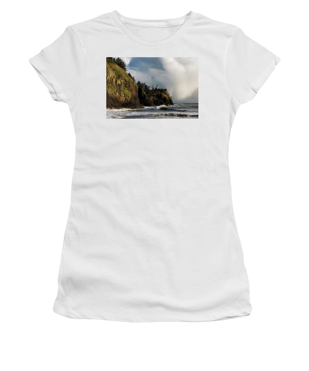 Cape Disappointment Women's T-Shirt featuring the photograph Squall by Robert Potts