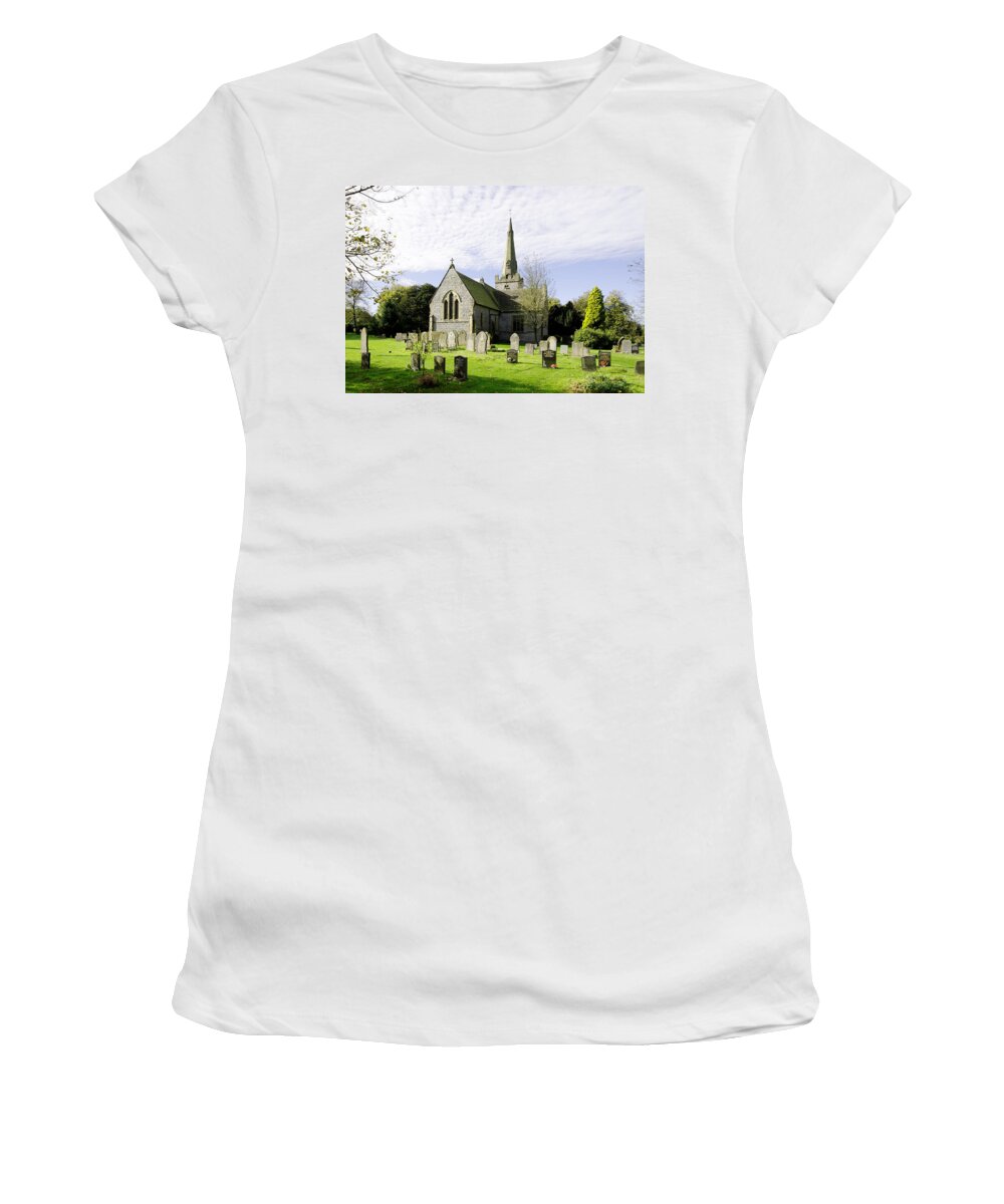 Europe Women's T-Shirt featuring the photograph St Leonard's Church, Monyash by Rod Johnson