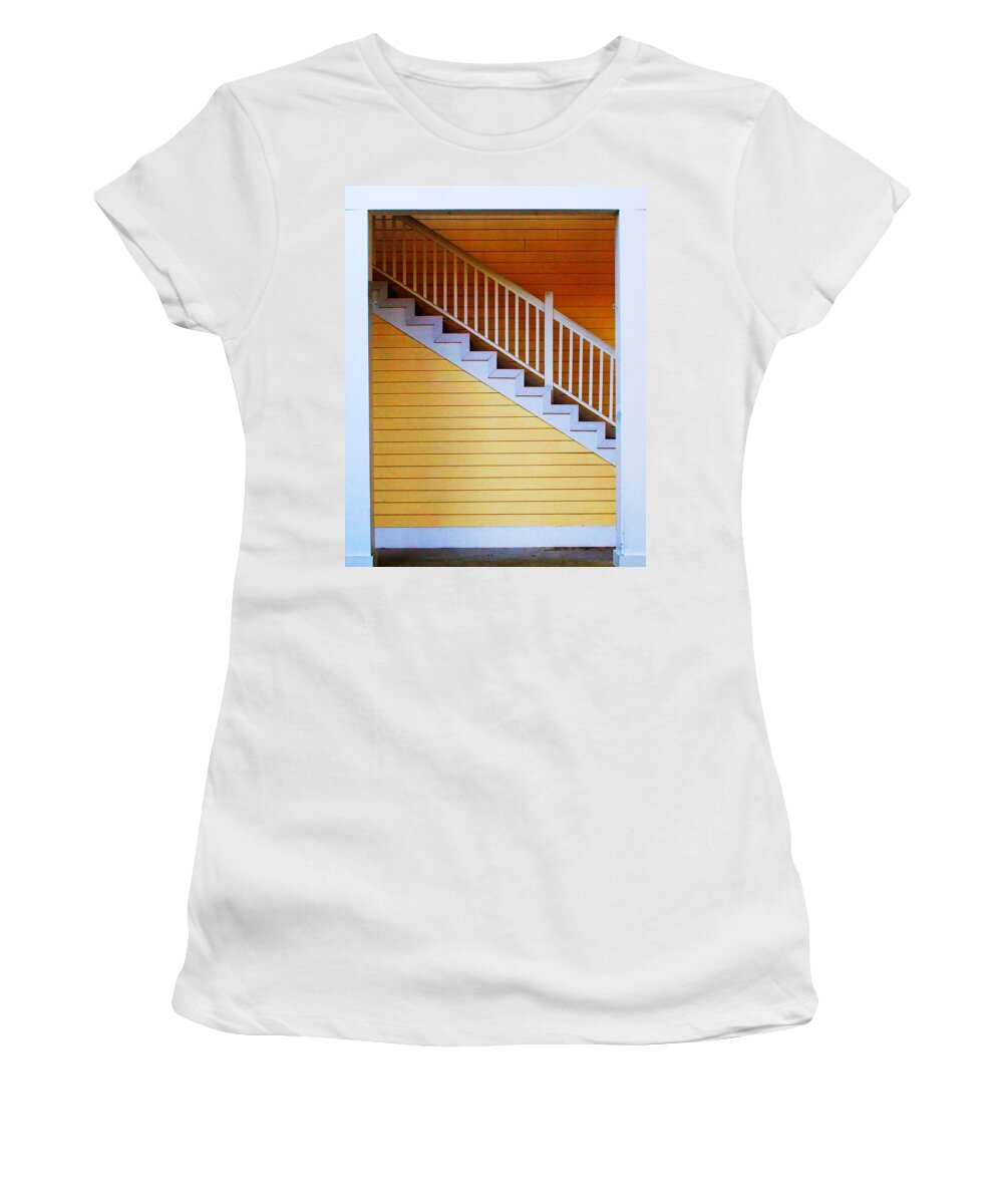 Stairs Women's T-Shirt featuring the photograph Stairs by Farol Tomson