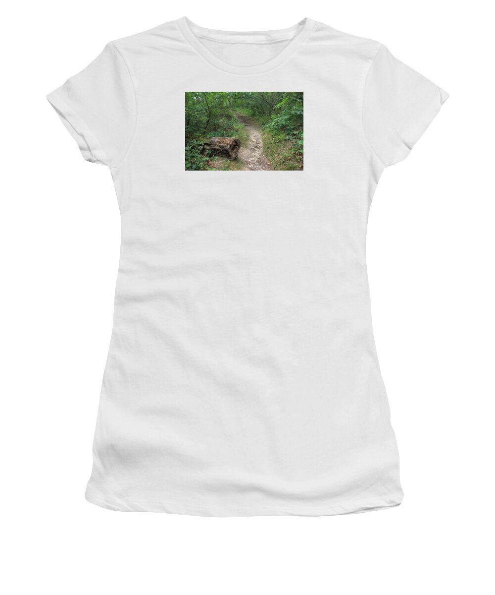 Nature Women's T-Shirt featuring the photograph Stairs to Where? by Robert Carey