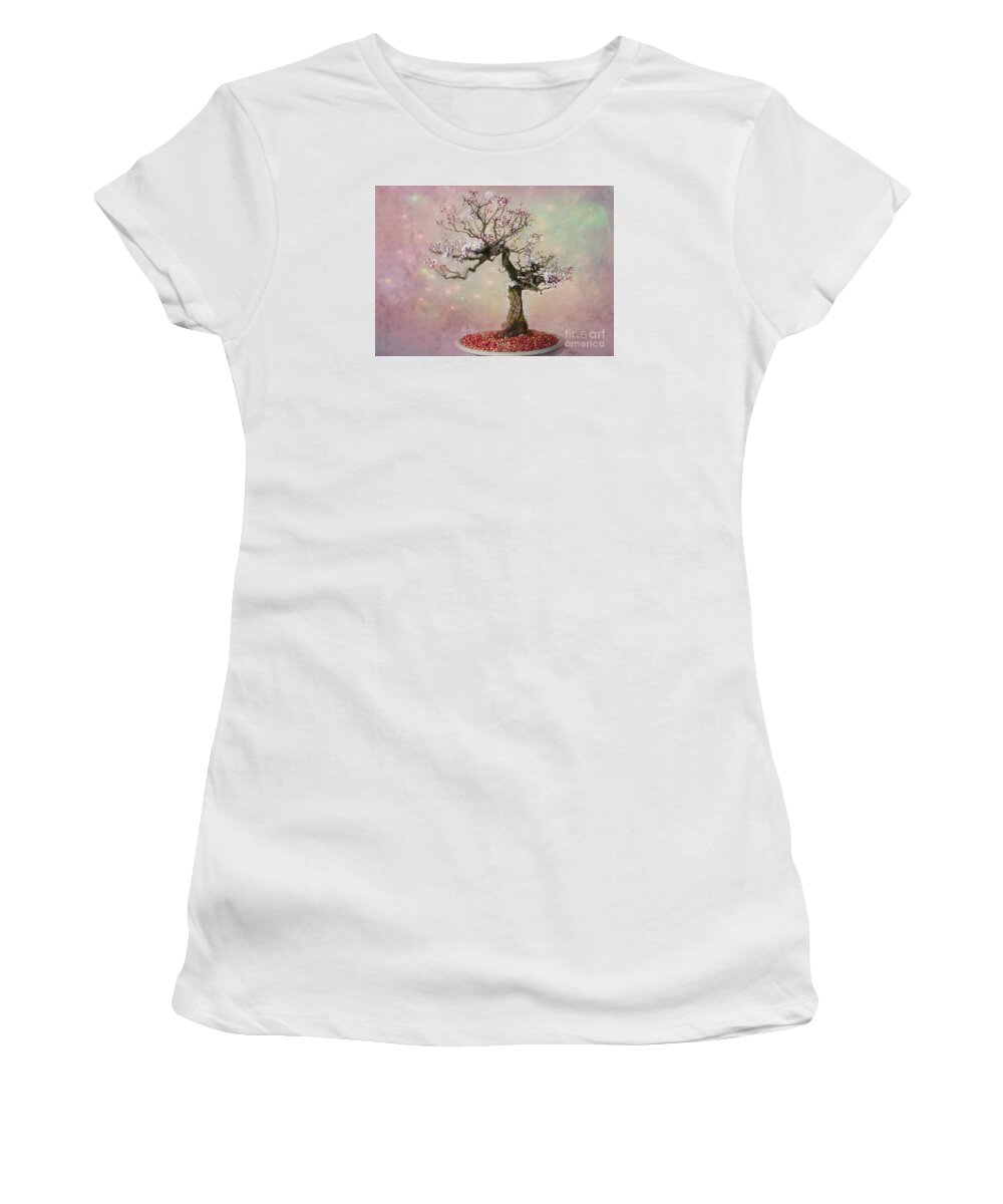 Plum Women's T-Shirt featuring the photograph Starlight Surrounds Her by Marilyn Cornwell