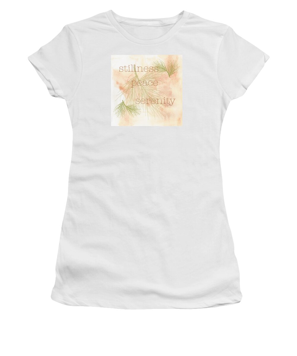 Stillness Women's T-Shirt featuring the painting Stillness by Kandy Hurley