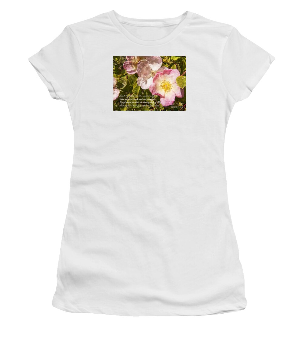 Rose Women's T-Shirt featuring the photograph Summers Lease by Brenda Kean