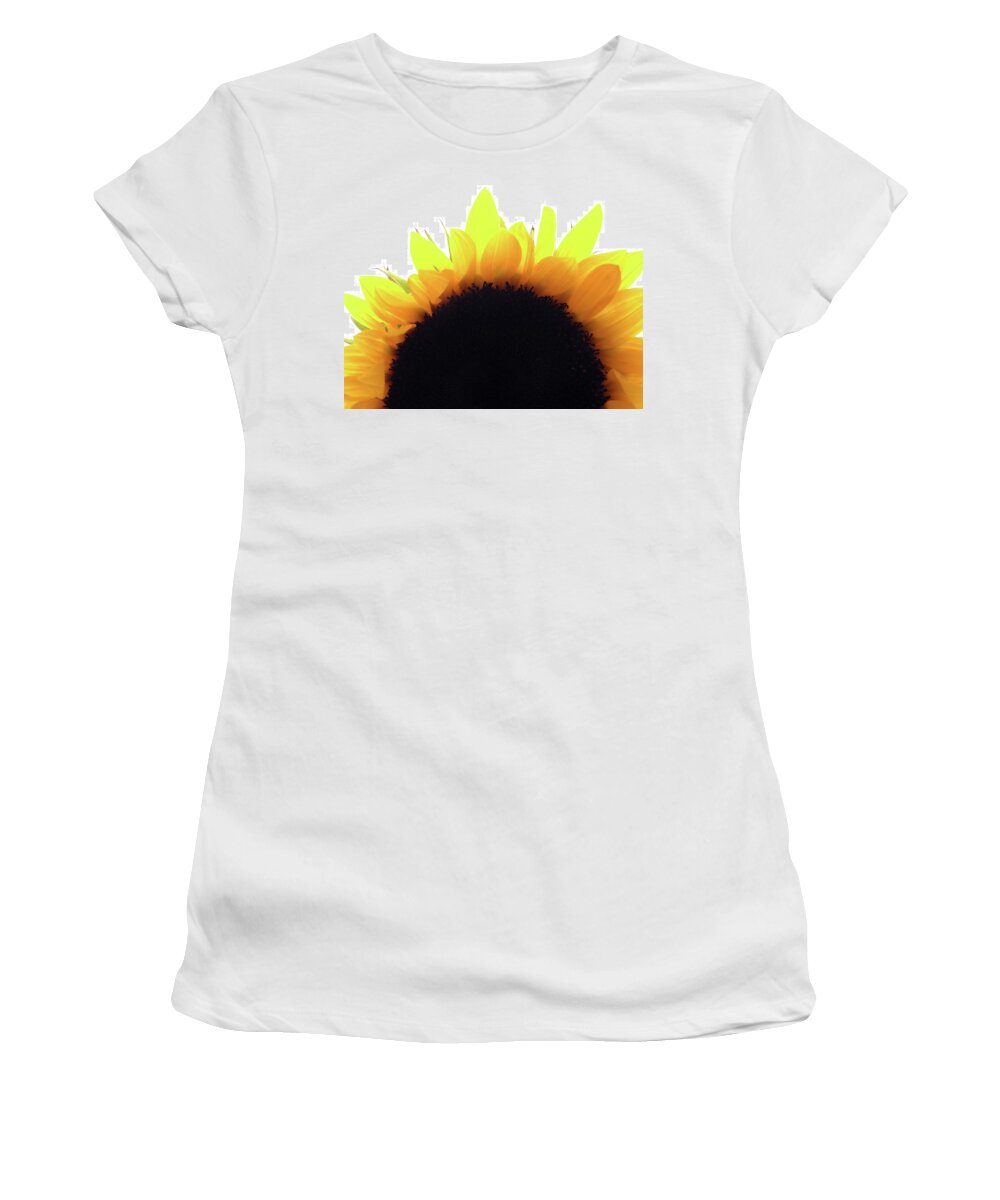 Sunflower Flower Women's T-Shirt featuring the photograph Sunflower Rise by Joseph Hedaya