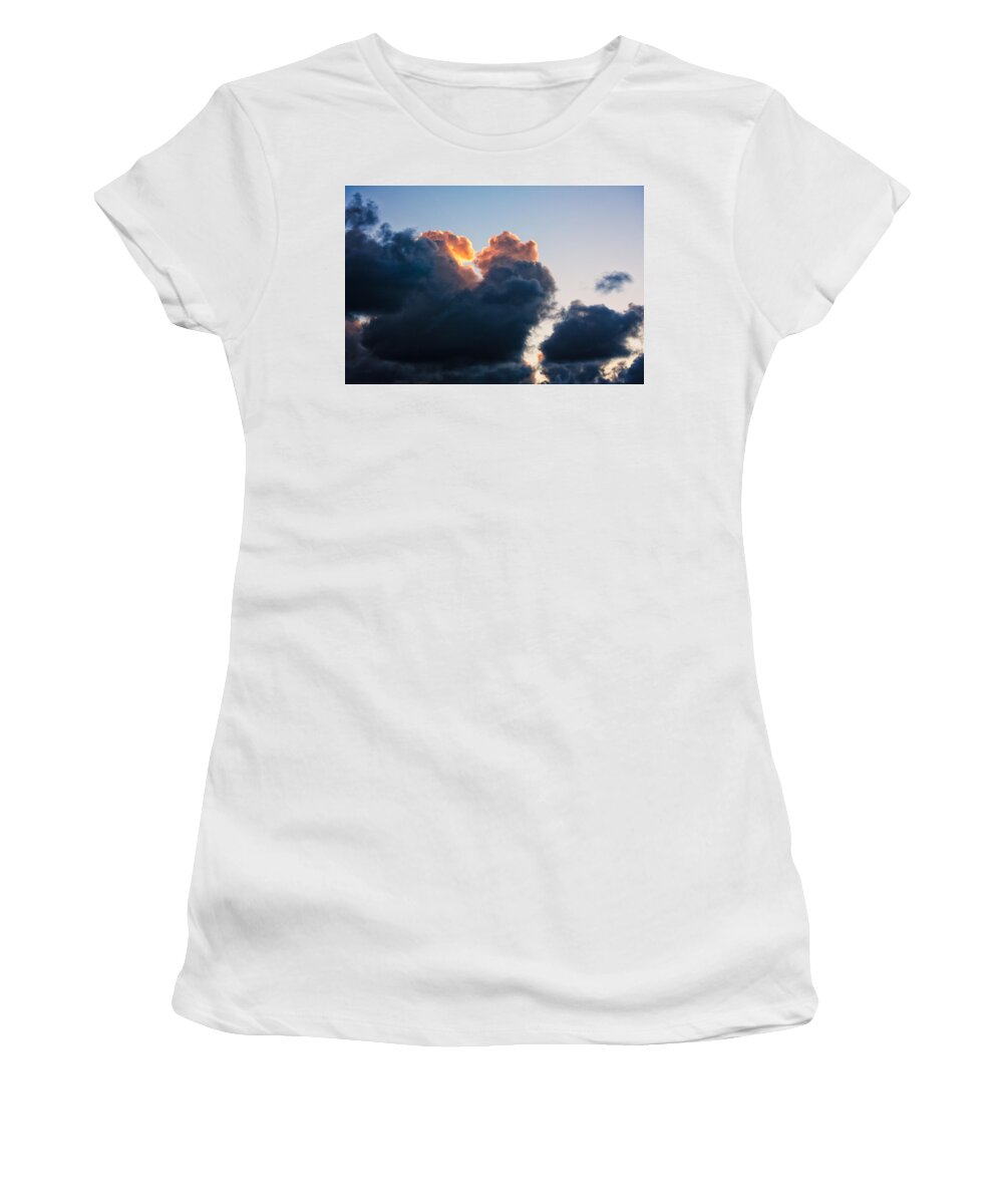 Atantic Ocean Women's T-Shirt featuring the photograph Sunrise on the Atlantic #10 by Jeremy Herman