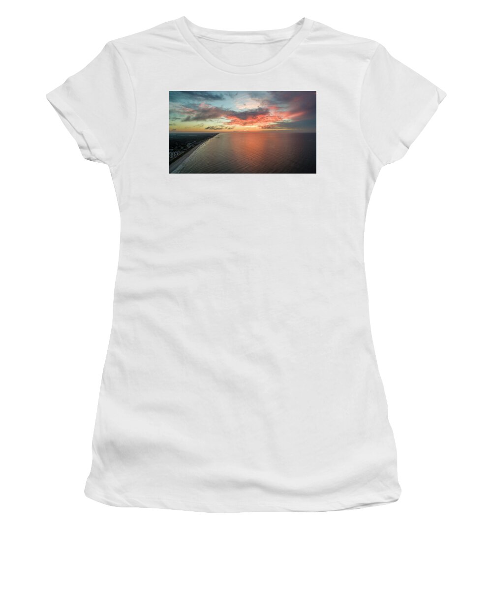 Sunrise Women's T-Shirt featuring the photograph Sunrise2 by Star City SkyCams