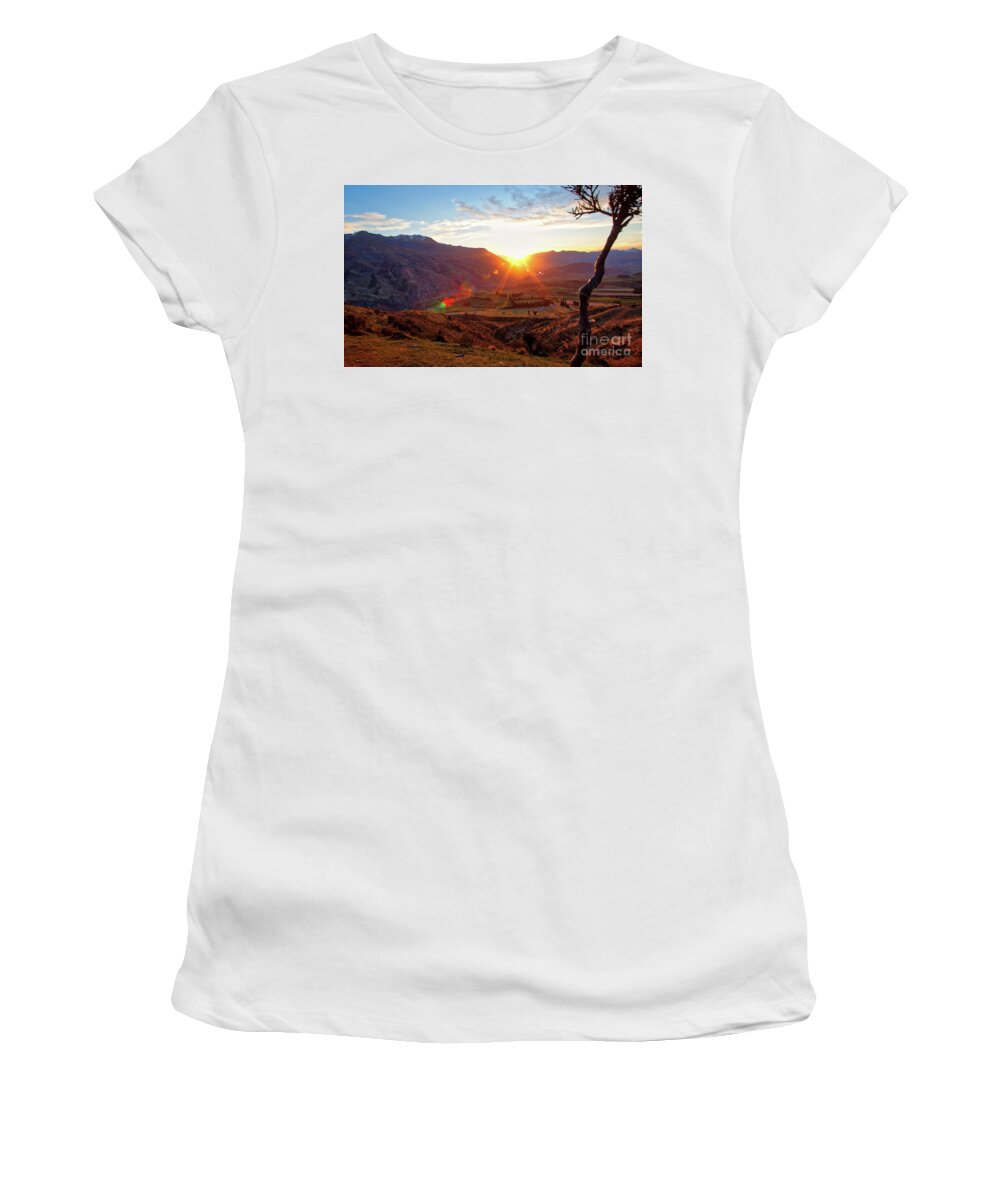 New Zealand Women's T-Shirt featuring the photograph Sunset in NZ by Erika Weber