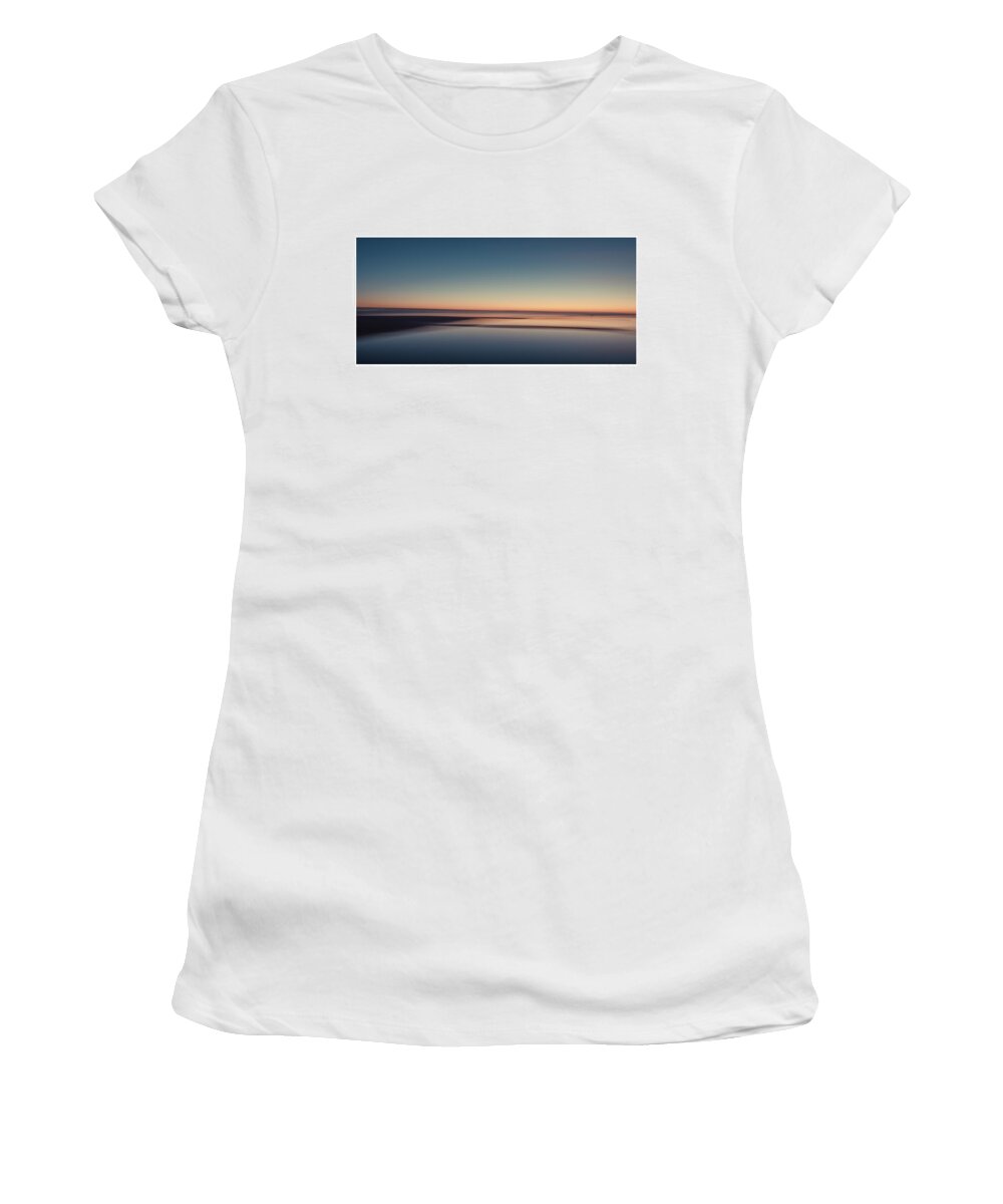 Marine Lake Women's T-Shirt featuring the photograph Sunset on the Lake by Spikey Mouse Photography