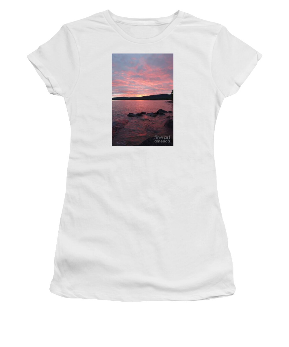 Lake Superior Women's T-Shirt featuring the photograph Superior Delight by Sandra Updyke