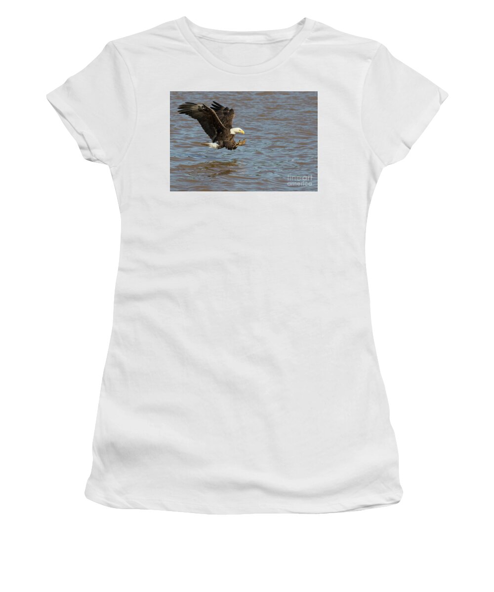 Eagle Women's T-Shirt featuring the photograph Talons Ready by Art Cole