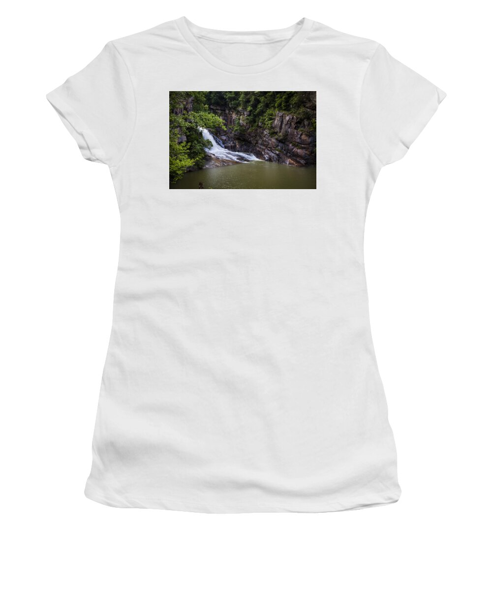 Tallulah Women's T-Shirt featuring the photograph Tallulah Falls by Sean Allen
