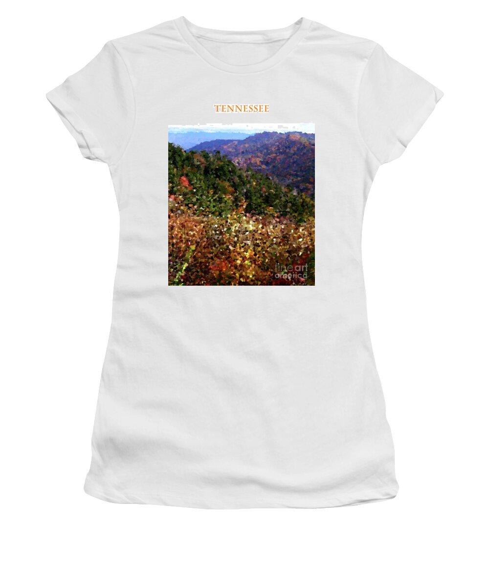 Tennessee Women's T-Shirt featuring the digital art Tennessee by Phil Perkins