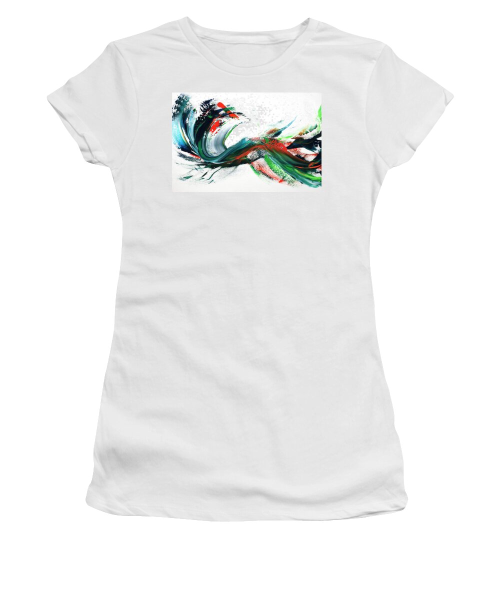 Waikiki Women's T-Shirt featuring the painting That time in Waikiki, vol.1 by Nelson Ruger