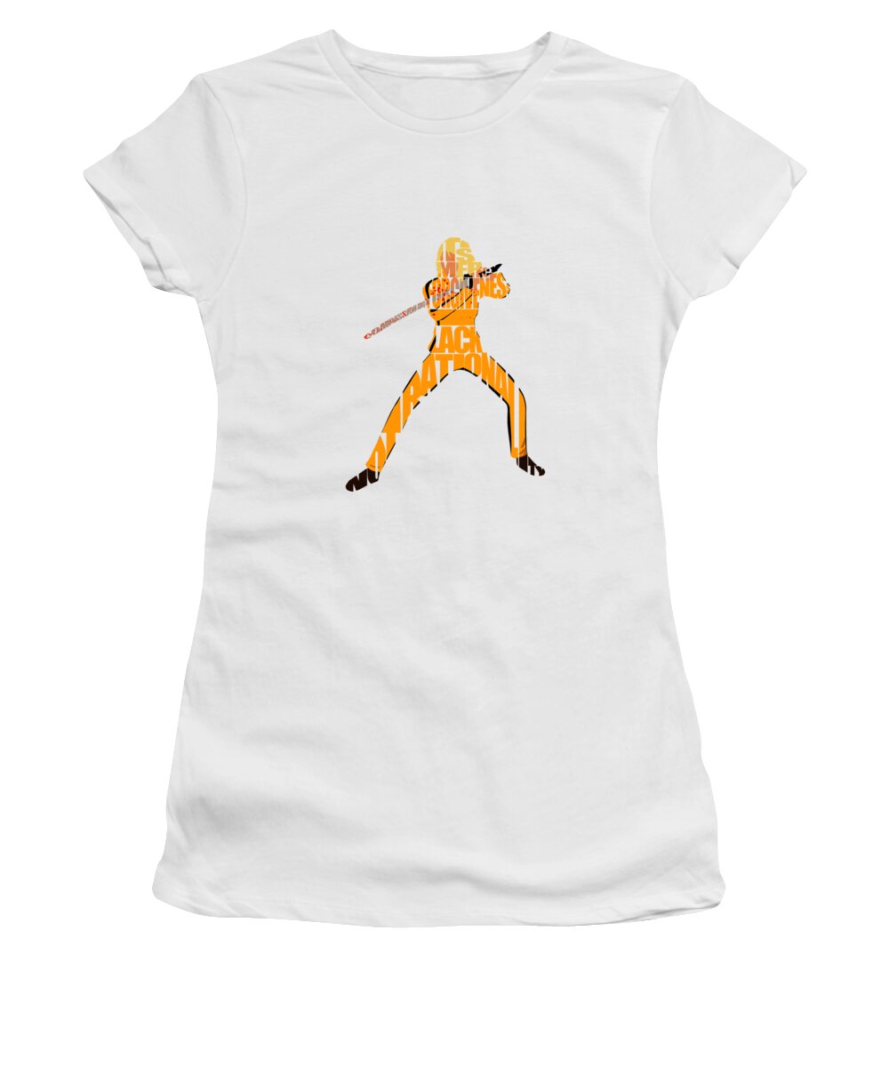 Kill Bill Women's T-Shirt featuring the digital art The Bride by Inspirowl Design