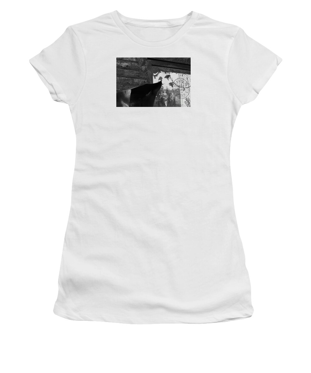 The Brooklyn Journey Women's T-Shirt featuring the photograph the Brooklyn journey by Steven Macanka