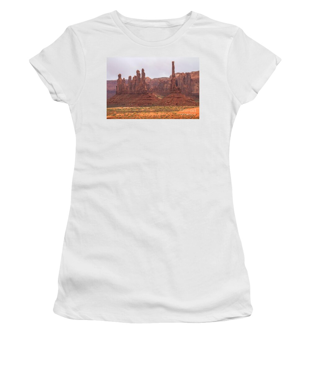 Red Stanchions Women's T-Shirt featuring the photograph The Stones Cry Out by Jim Garrison