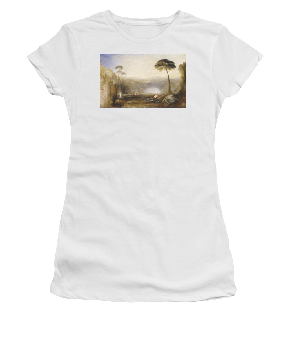 Joseph Mallord William Turner 1775�1851  The Golden Bough Women's T-Shirt featuring the painting The Golden Bough by Joseph Mallord