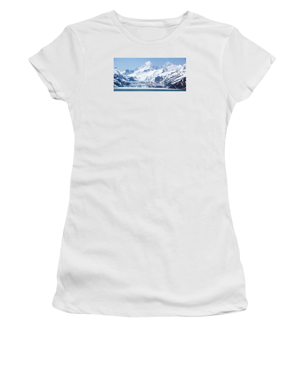 Panoramic Women's T-Shirt featuring the photograph The Land Of Ice by Ramunas Bruzas