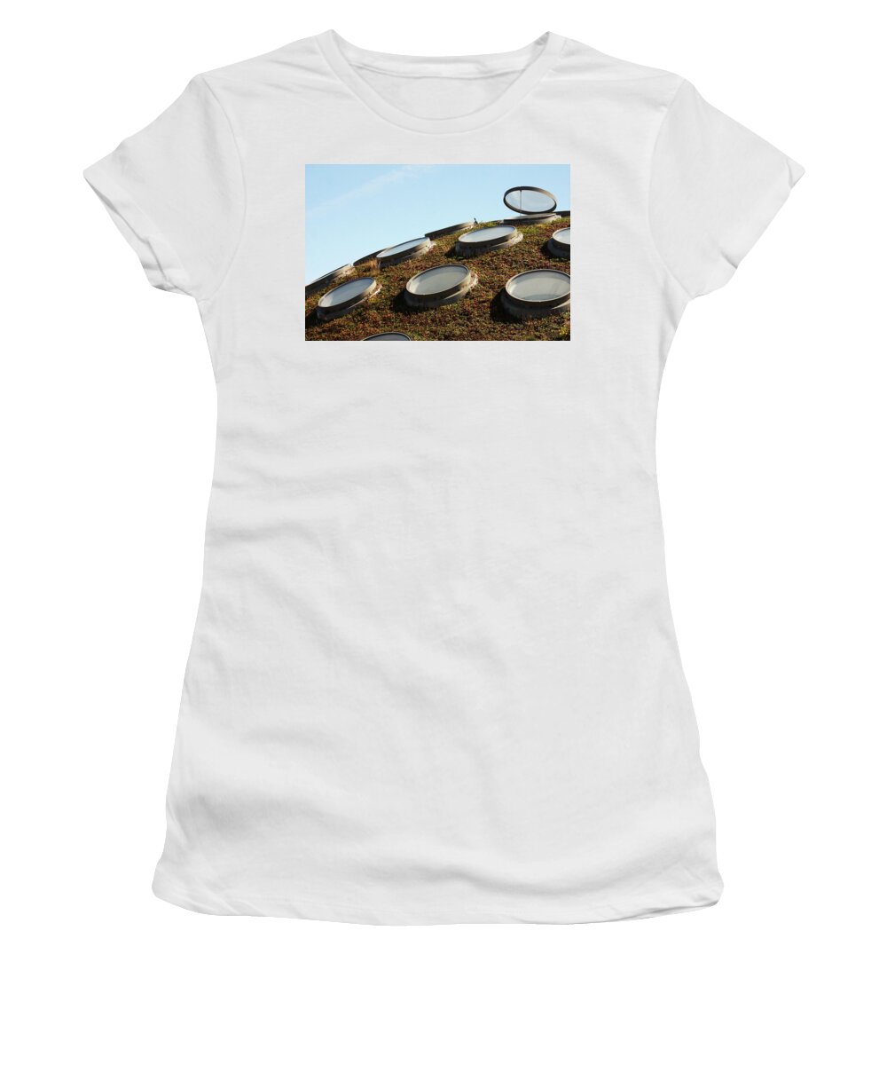 Living Roof Women's T-Shirt featuring the photograph The Living Roof by Art Block Collections