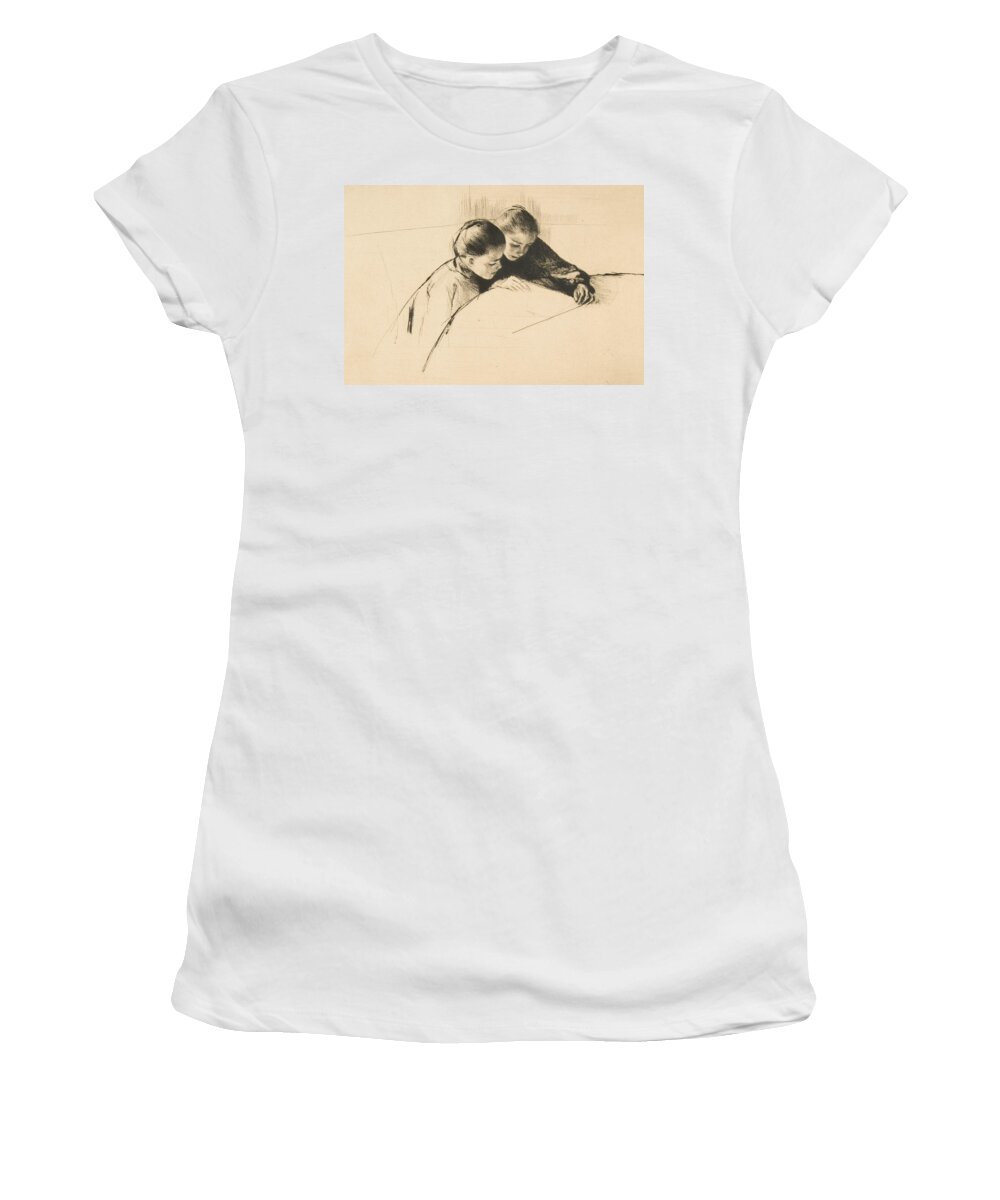 American Art Women's T-Shirt featuring the relief The Map by Mary Cassatt