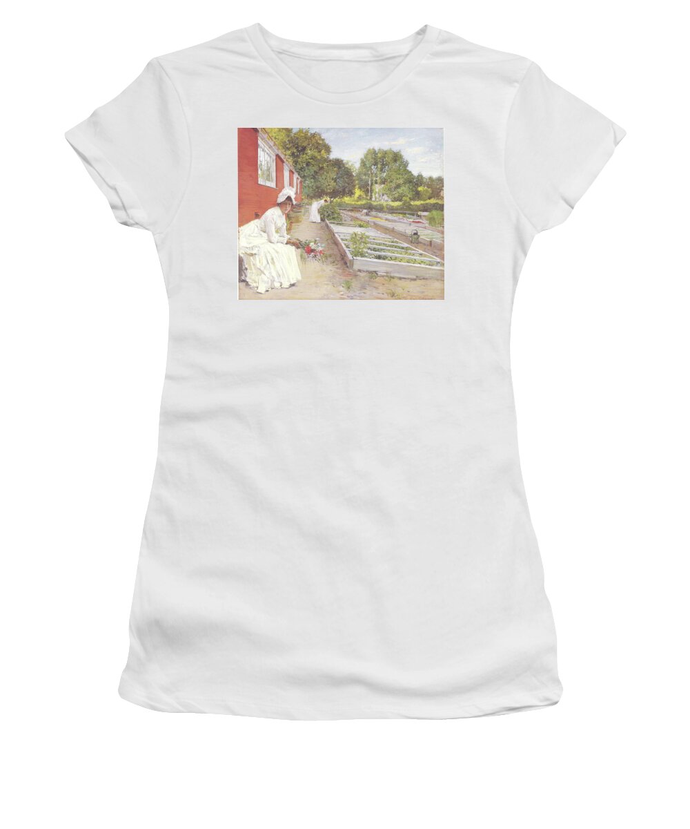 Nursery Women's T-Shirt featuring the painting The Nursery by Reynold Jay