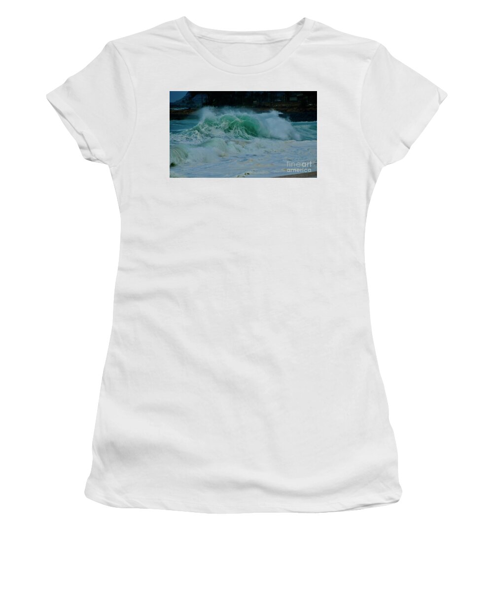 Waves Women's T-Shirt featuring the photograph The Power of Waves by Craig Wood