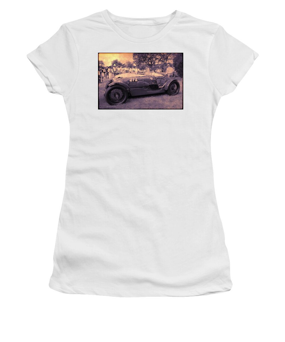 Antique Car Women's T-Shirt featuring the photograph The Racer by Aleksander Rotner